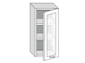 19.40.3 Шкаф настенный (h=913) на 400мм с 1-ой стекл. дверцей в Белоярском - beloyarskij.магазин96.com | фото