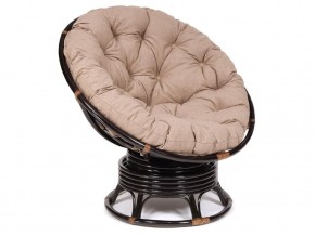 Кресло-качалка Papasan w 23/01 B с подушкой Antique brown, экошерсть Коричневый в Белоярском - beloyarskij.магазин96.com | фото