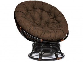 Кресло-качалка Papasan w 23/01 B с подушкой Antique brown, ткань Коричневый в Белоярском - beloyarskij.магазин96.com | фото