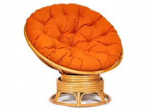 Кресло-качалка Papasan w 23/01 B с подушкой Honey, ткань Оранжевый в Белоярском - beloyarskij.магазин96.com | фото