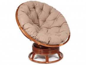 Кресло-качалка Papasan w 23/01 B с подушкой Pecan, экошерсть Коричневый в Белоярском - beloyarskij.магазин96.com | фото