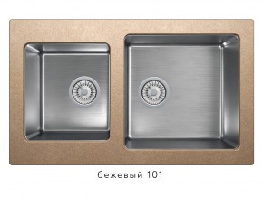 Мойка комбинированная Tolero twist TTS-840 Бежевый 101 в Белоярском - beloyarskij.магазин96.com | фото