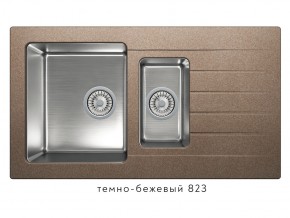 Мойка комбинированная Tolero twist TTS-890 Темно-бежевый 823 в Белоярском - beloyarskij.магазин96.com | фото