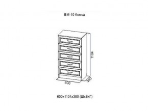 ВМ-10 Комод в Белоярском - beloyarskij.магазин96.com | фото